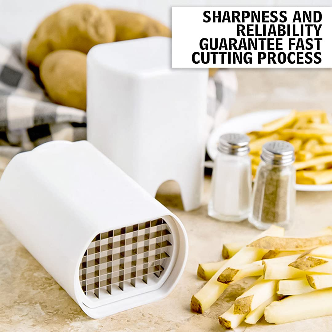 French Fry Cutter: Natural Cut Rapid Slicer for Vegetables and Potatoes – Food Dicer and Veggie Chopper Tool