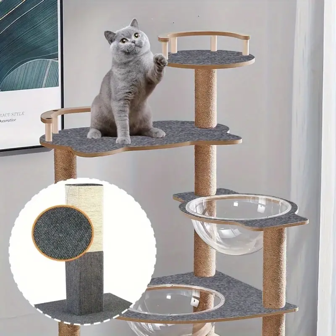 Self-Adhesive Cat Scratching Mat: Trimmable Carpet for Furniture Protection Against Scratching