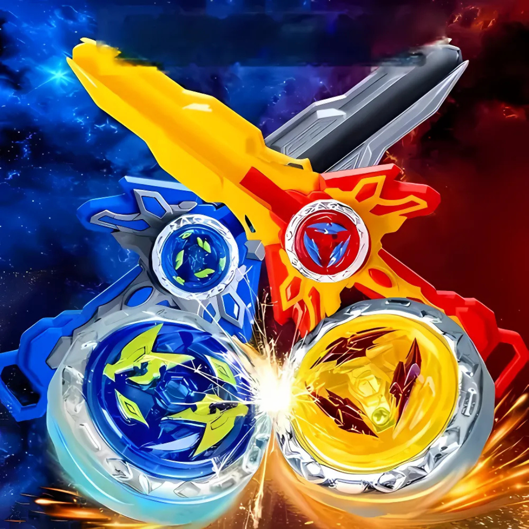 Beyblade Burst Metal Fusion – Galaxy Pegasus Fury Master 4D System Gyro with Launcher, Spinning Top Toy for Children