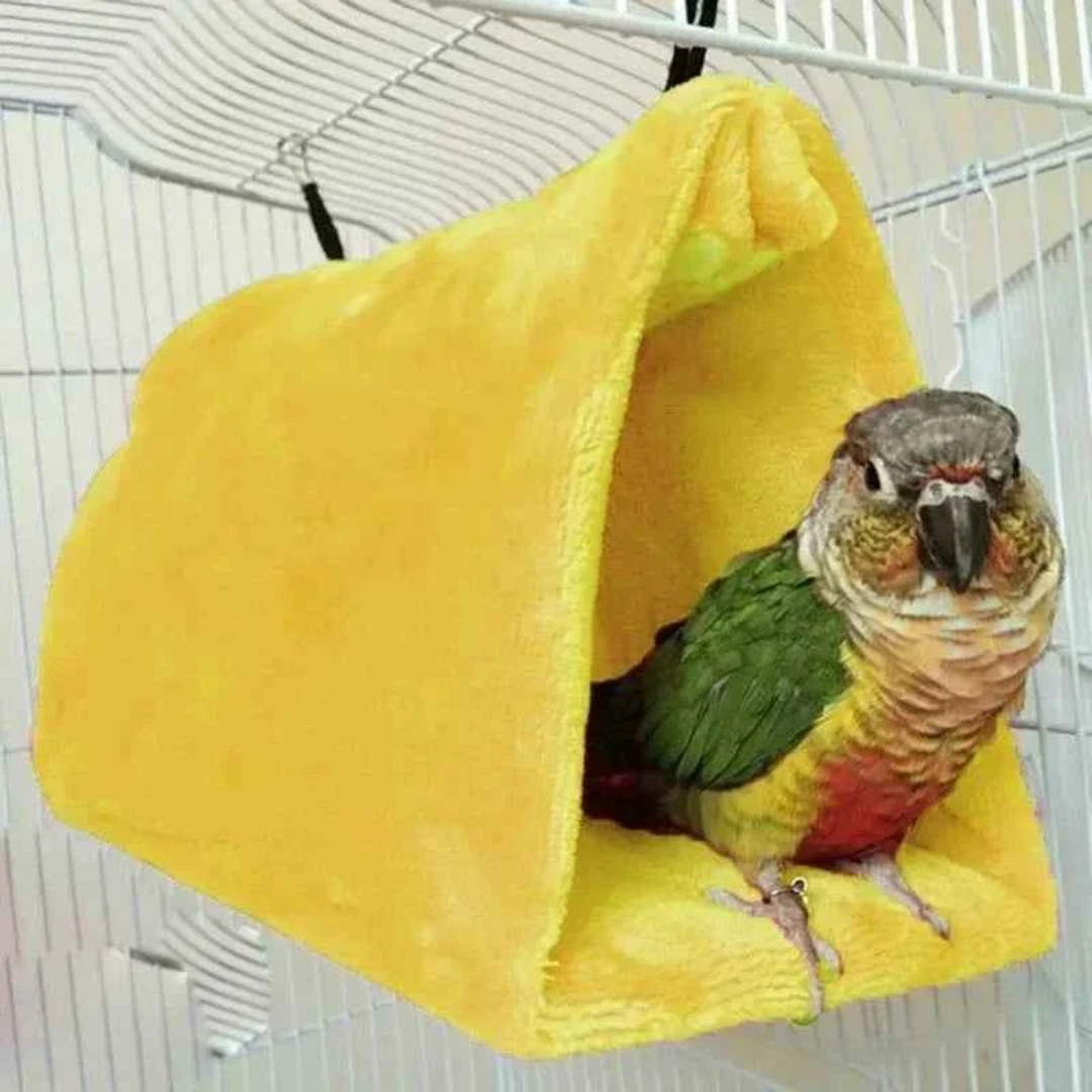 Hanging Bird Hammock Tent – Cozy Bed &amp; Cage Decor for Parrots and Birds