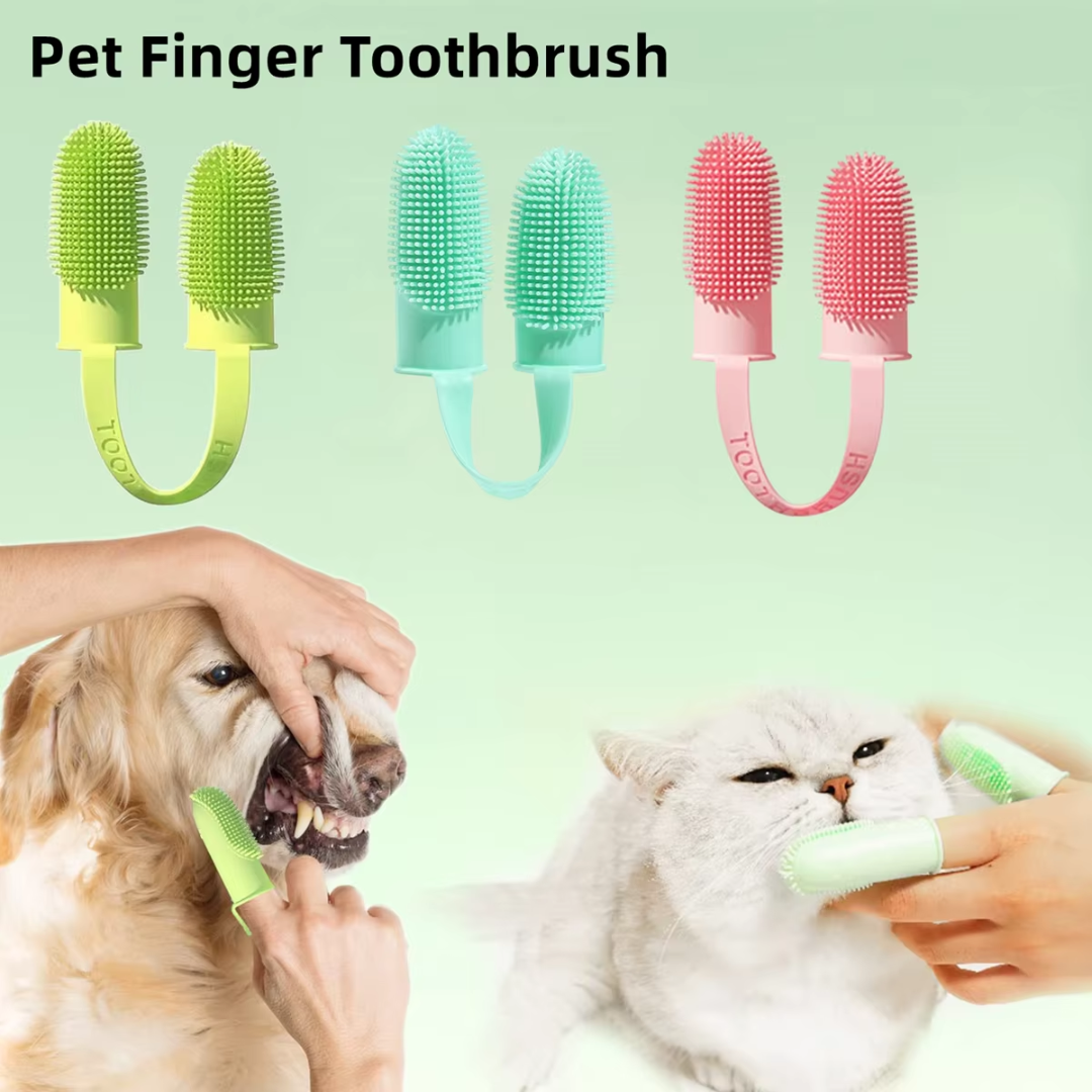 Super Soft Pet Finger Toothbrush: Silicone Teeth Care Tool for Dogs and Cats