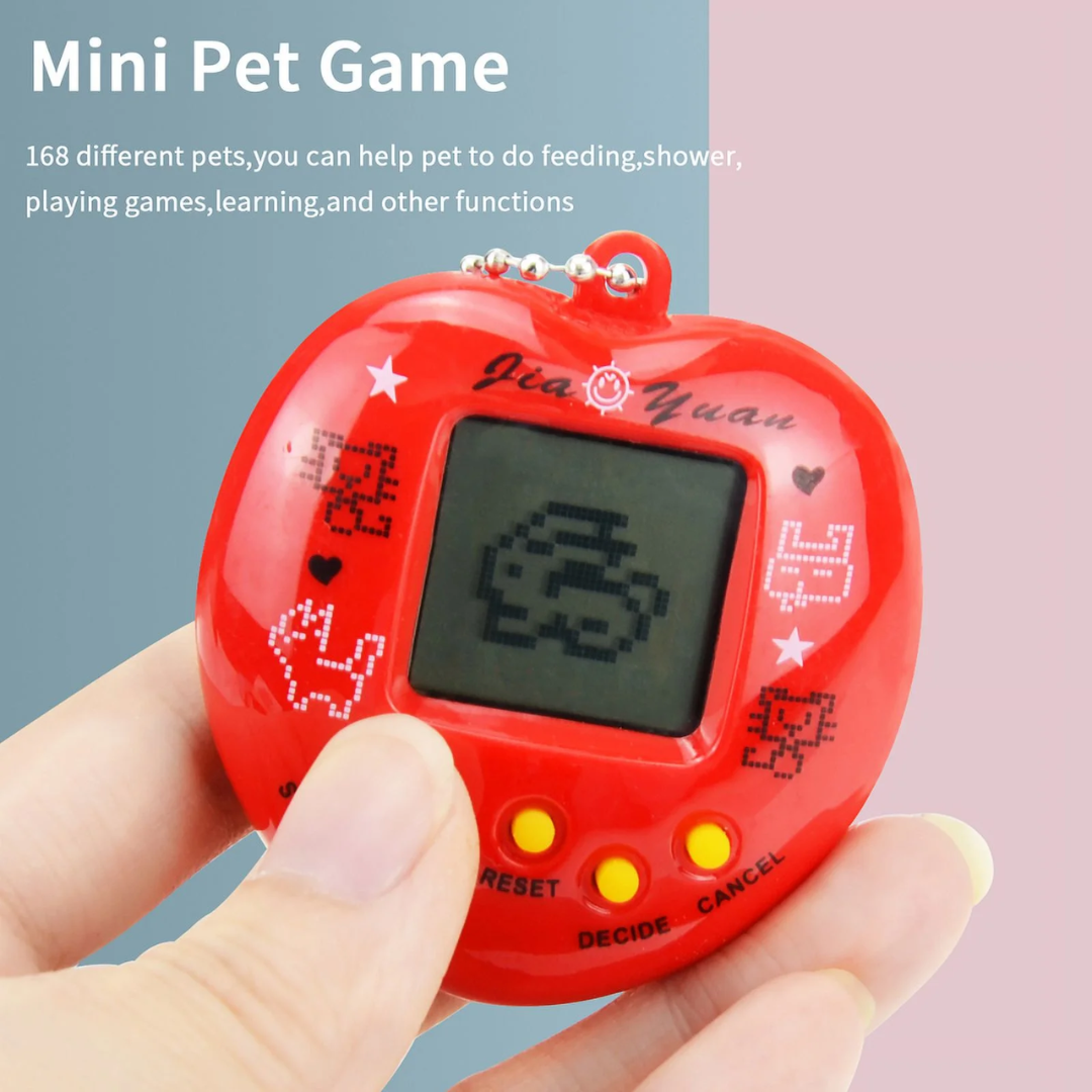 Kids Electronic Pets Game – Tamagotchi Handheld Game Console in Russian