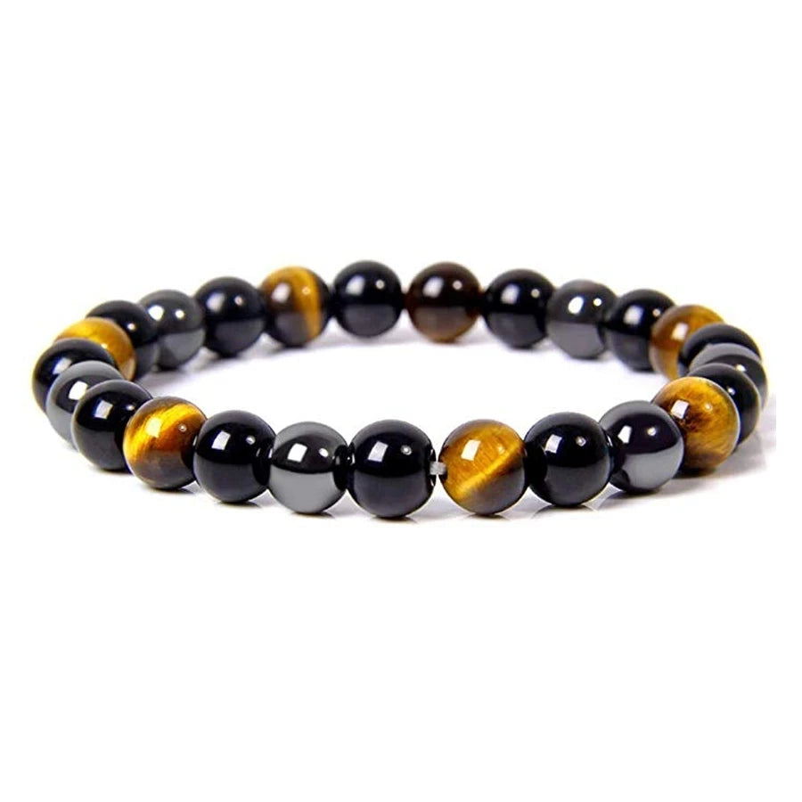 Men&#39;s Tiger Eye Bead Bracelet – Natural Stone Bracelet for Strength &amp; Style