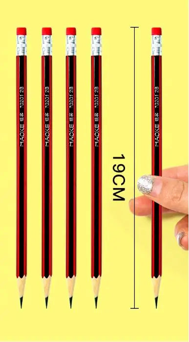 20/10pcs HB Wooden Pencils with Eraser - Children&#39;s Drawing and Writing Stationery