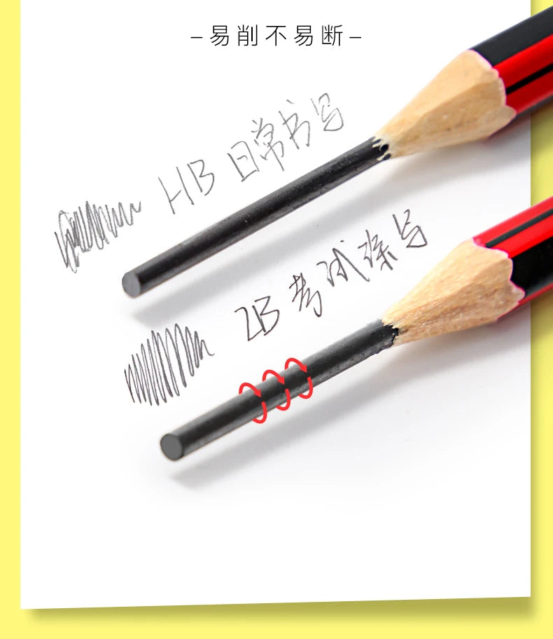 20/10pcs HB Wooden Pencils with Eraser - Children&#39;s Drawing and Writing Stationery