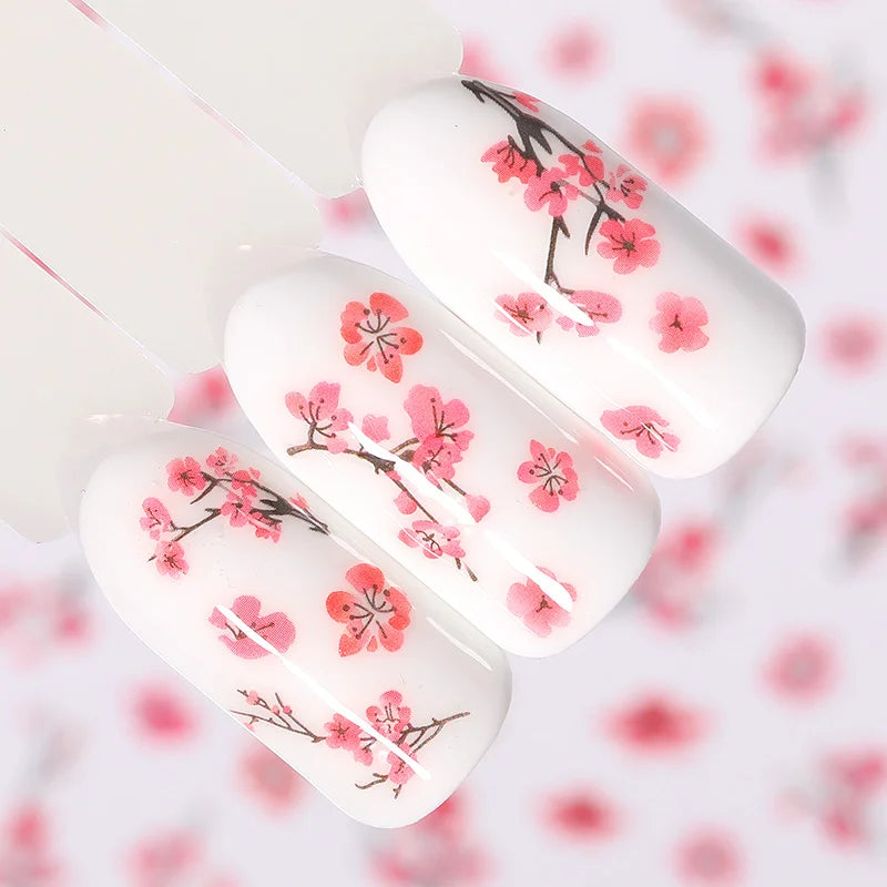 Succulent Plants 3D Nail Sticker - Spring Floral DIY Decoration