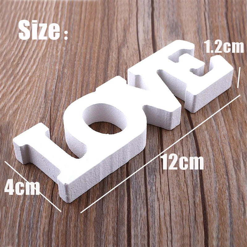 Wooden Letters &#39;LOVE&#39;: Romantic English Alphabet for Home and Wedding Decor