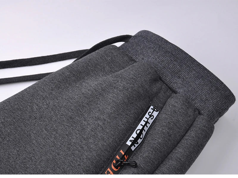 Winter Thick Warm Fleece Sweatpants Men Joggers Sportswear Casual Track Pants Plus Size 6XL 7XL 8XL