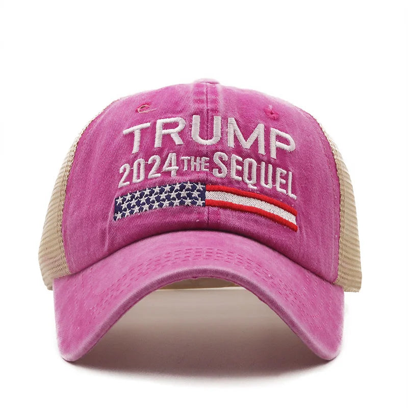 Trump 2024 MAGA Hat – Embroidered Mesh Cap for Republicans