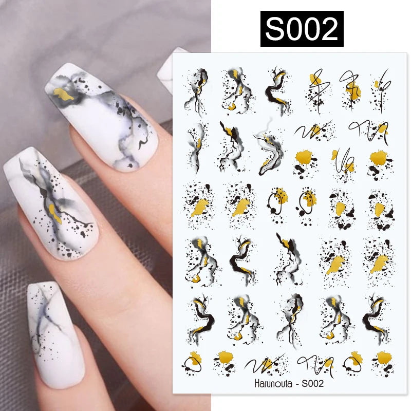 Succulent Plants 3D Nail Sticker - Spring Floral DIY Decoration