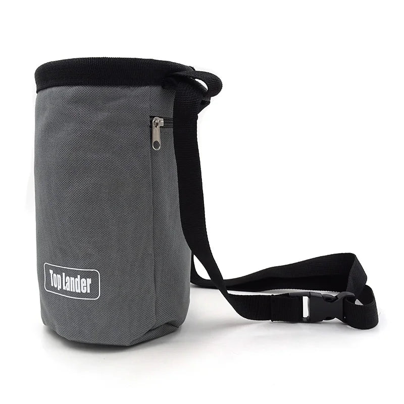 Waterproof Magnesia Chalk Bag with Pocket – Ideal for Climbing, Bouldering &amp; Weight Lifting