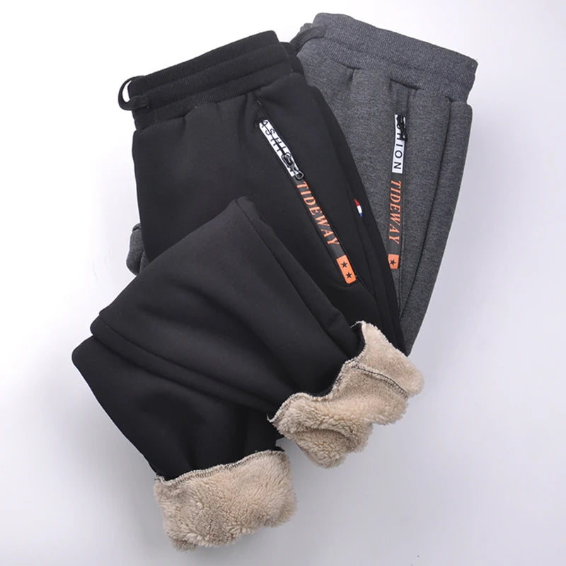 Winter Thick Warm Fleece Sweatpants Men Joggers Sportswear Casual Track Pants Plus Size 6XL 7XL 8XL