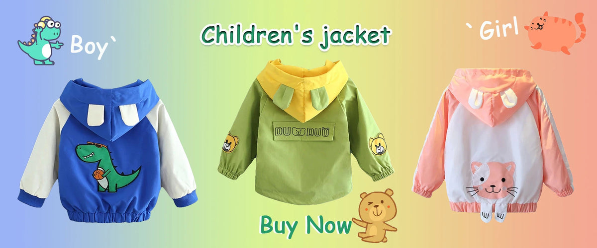 Spring New Children’s Down Jackets – Thick Warm Hooded Coats for Boys and Girls, Fashionable Outerwear for Ages 3-8 Years