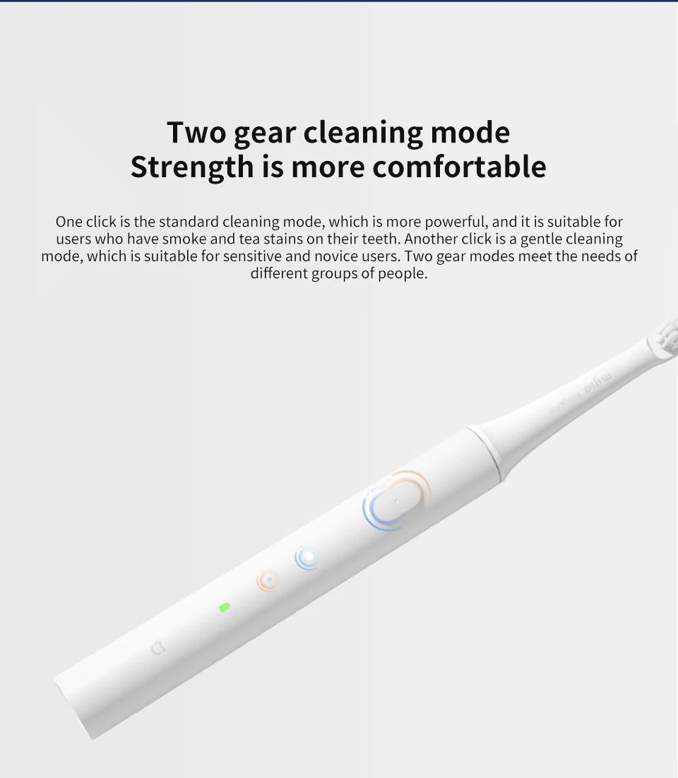 Xiaomi Mijia T100 Sonic Electric Toothbrush - USB Rechargeable &amp; Waterproof