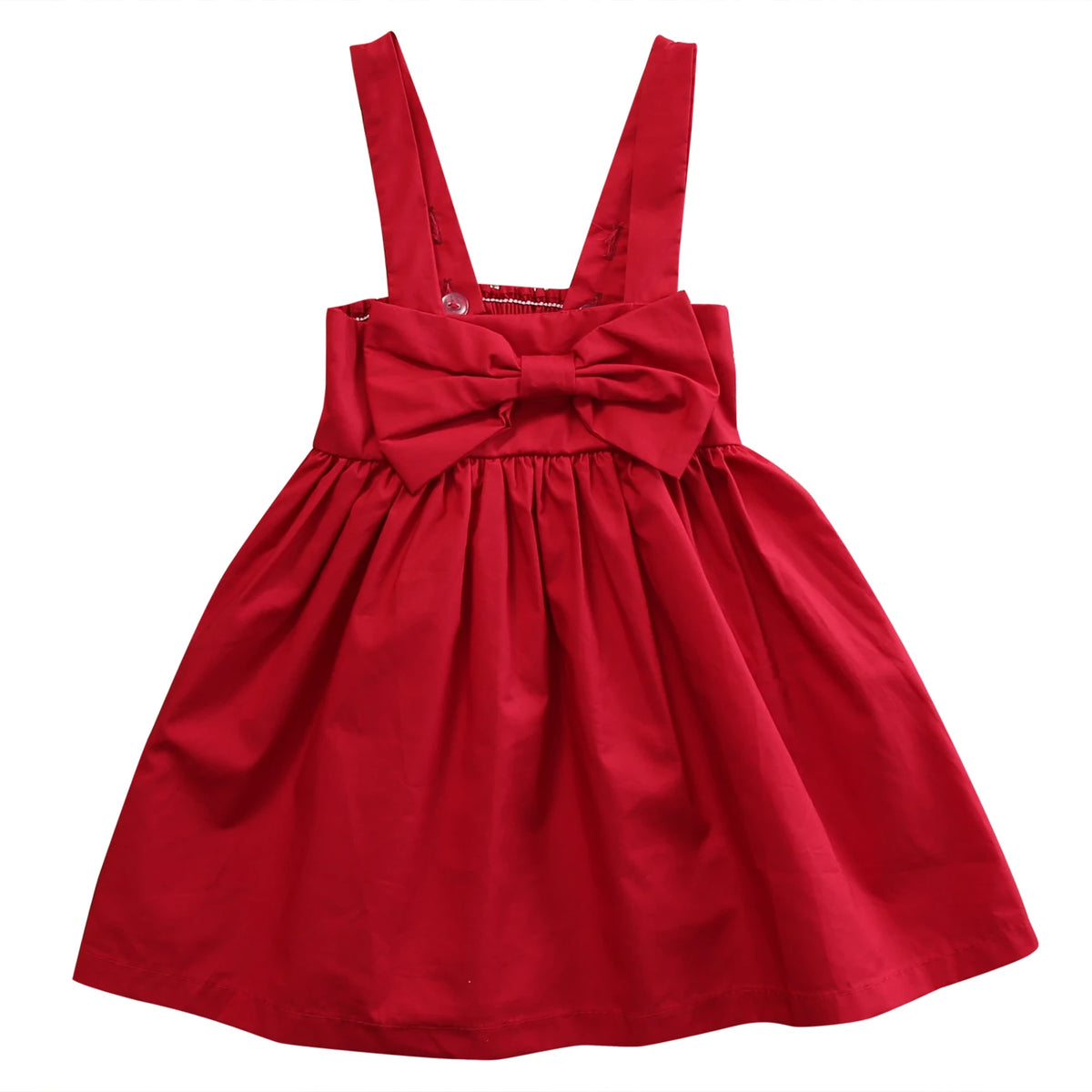 Newborn Baby Girls Toddler Summer Sundress – Solid Color Sleeveless Bowknot Short Mini Dress, Perfect Sunsuit Outfit