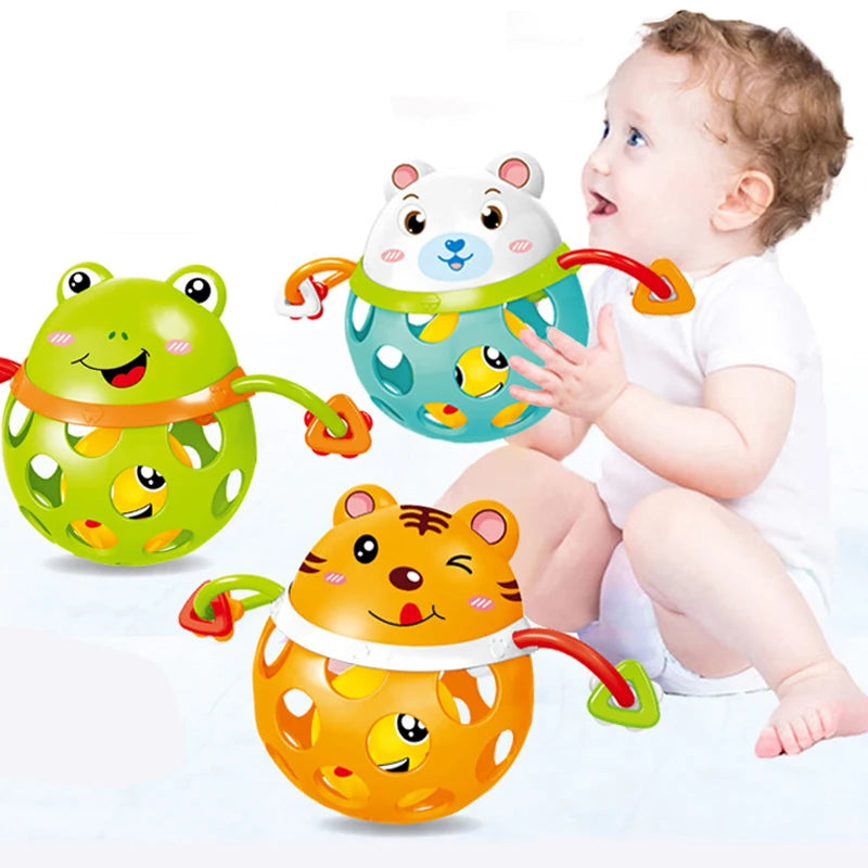 Educational Sensory Teether Rattle Toys for Infants Aged 0-12 Months