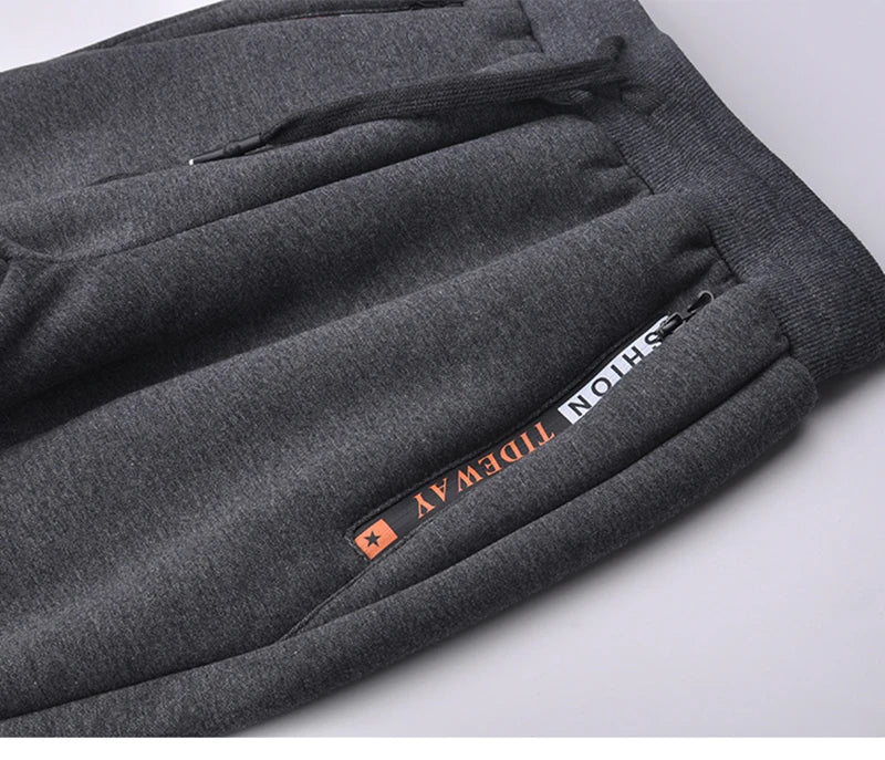 Winter Thick Warm Fleece Sweatpants Men Joggers Sportswear Casual Track Pants Plus Size 6XL 7XL 8XL