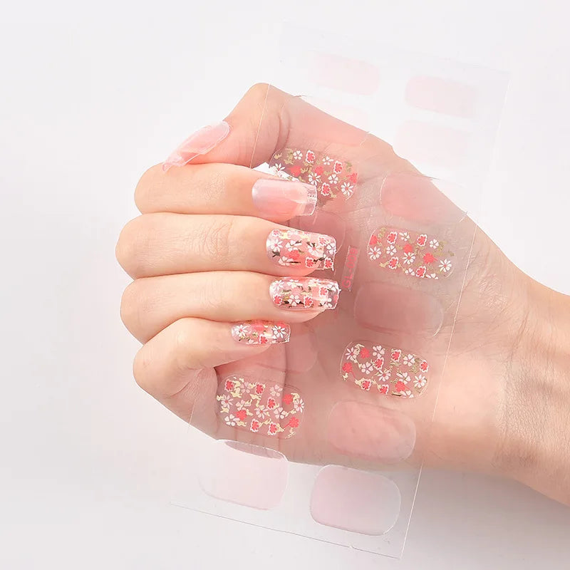 Glitter Series Nail Wraps - Shiny Manicure Decoration Stickers