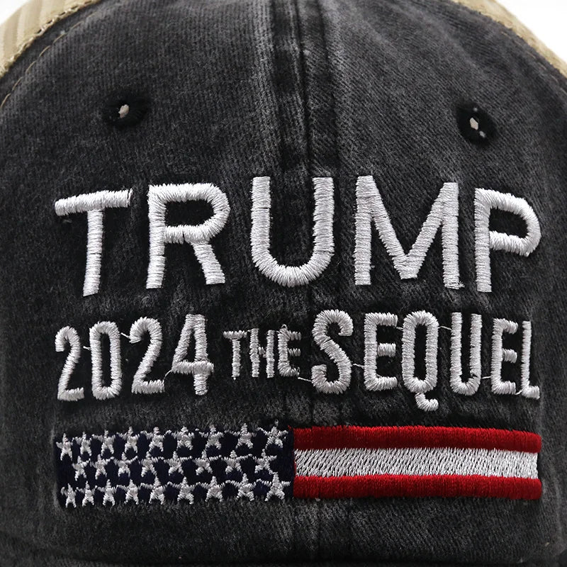 Trump 2024 MAGA Hat – Embroidered Mesh Cap for Republicans