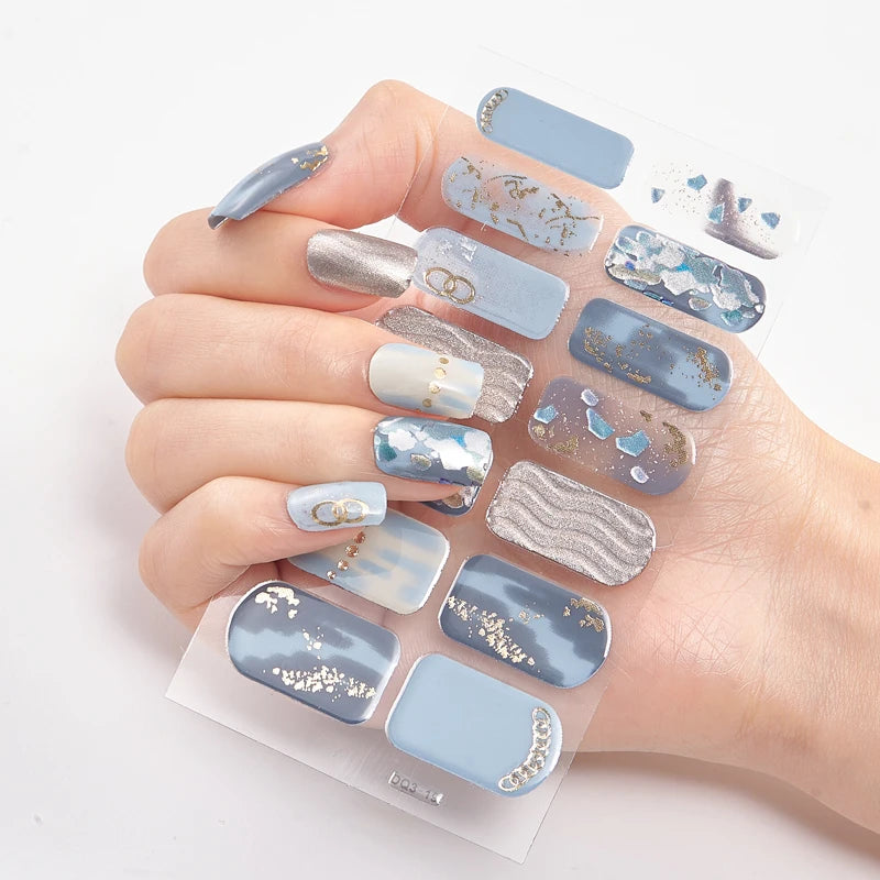 Patterned Nail Stickers - High-Quality Wholesale Nail Strips for Women