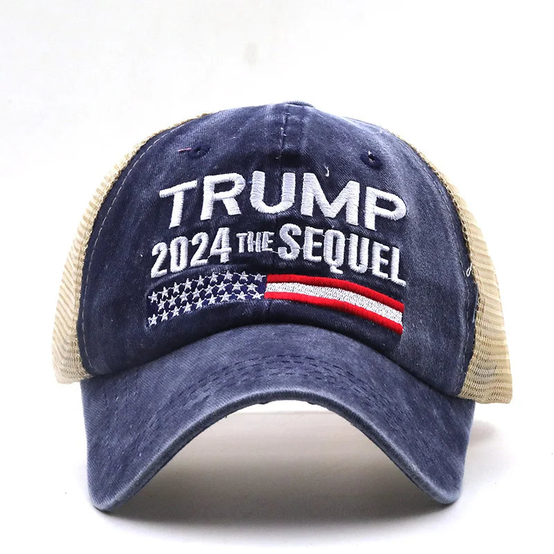 Trump 2024 MAGA Hat – Embroidered Mesh Cap for Republicans