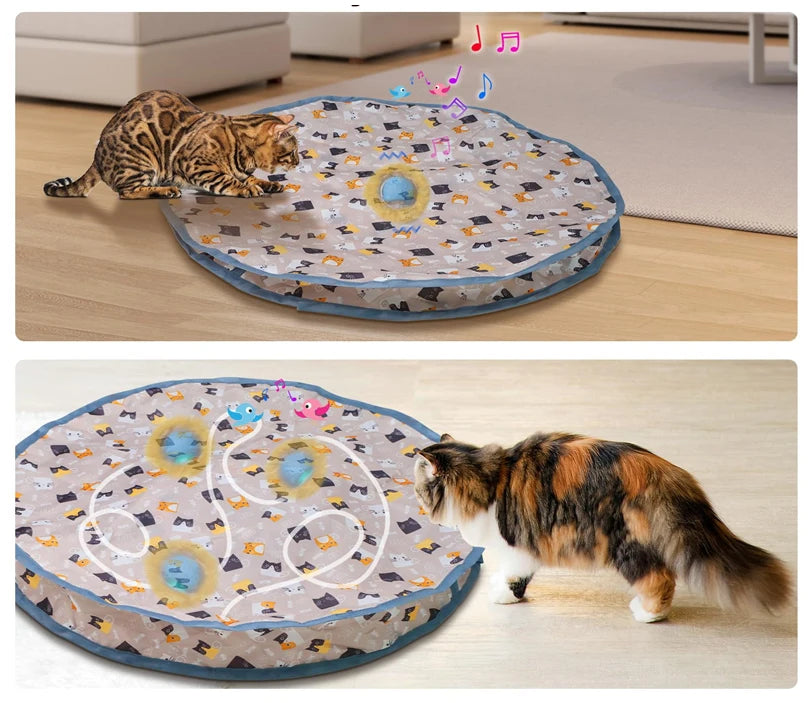 Motion-Activated Interactive Cat Toy Ball – Hide and Seek Fun for Indoor Play