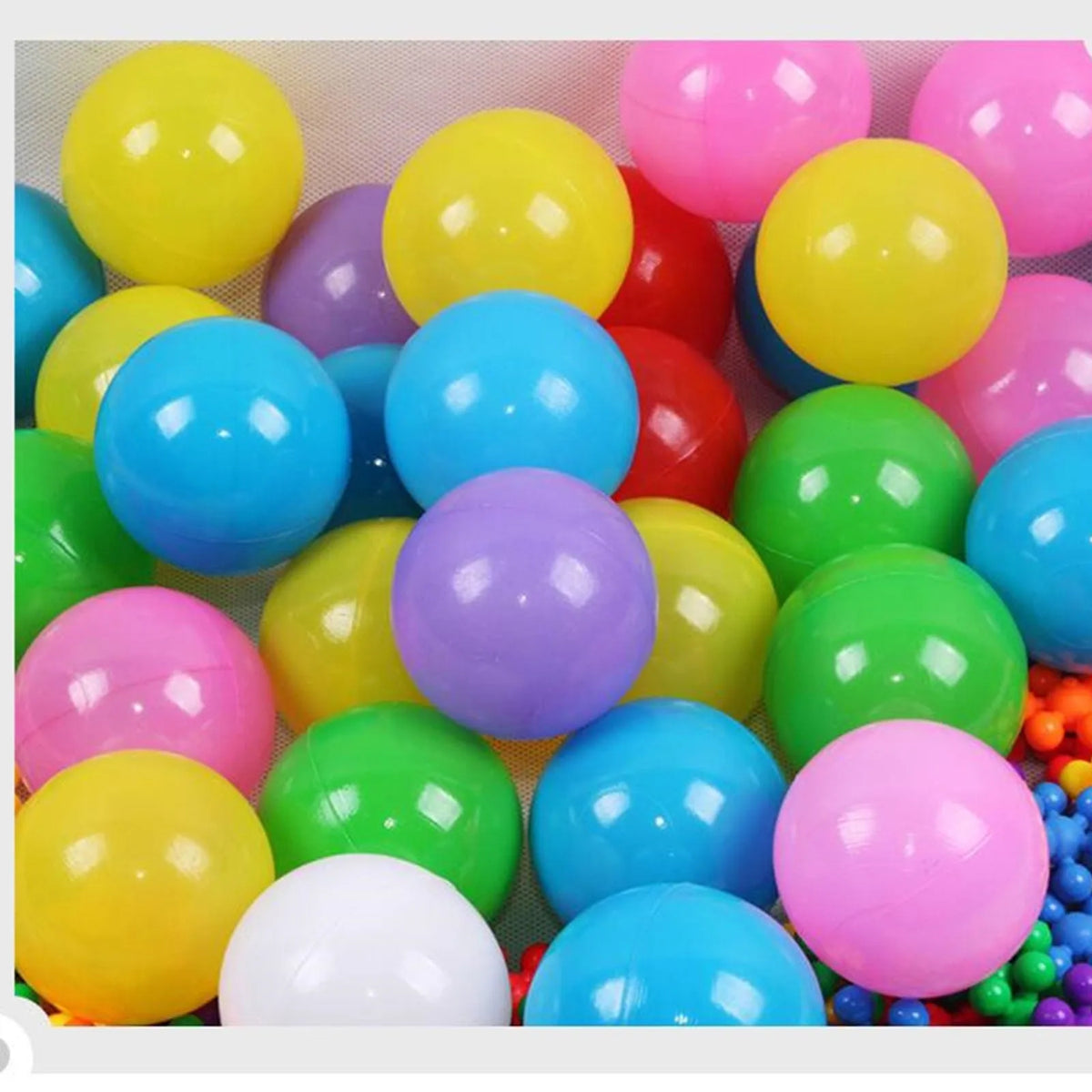 50/100PCS Colorful Soft Ocean Balls: Eco-Friendly Stress Relief Toy for Kids&#39; Outdoor Fun