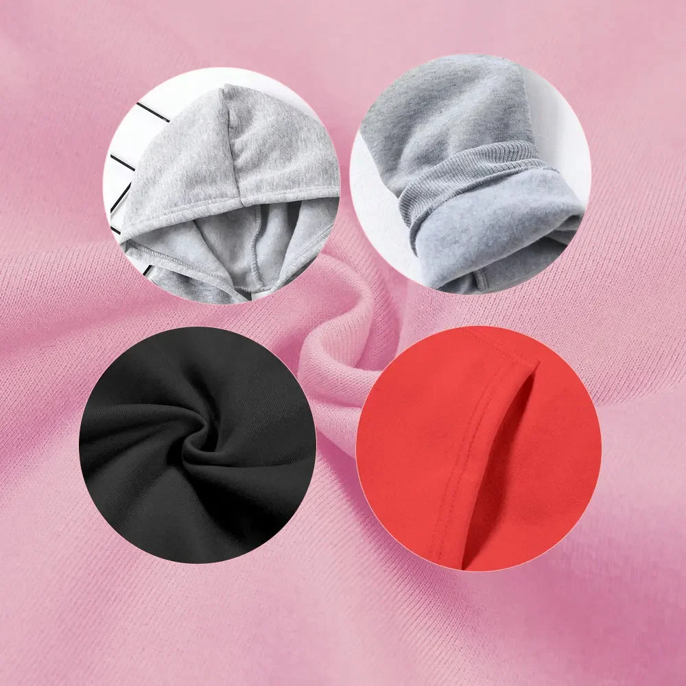 Bubu Dudu Bear Matching Couple Hoodies for Men and Women, Cute His and Hers Pullover Sweatshirts, Casual Fall Winter Outfit