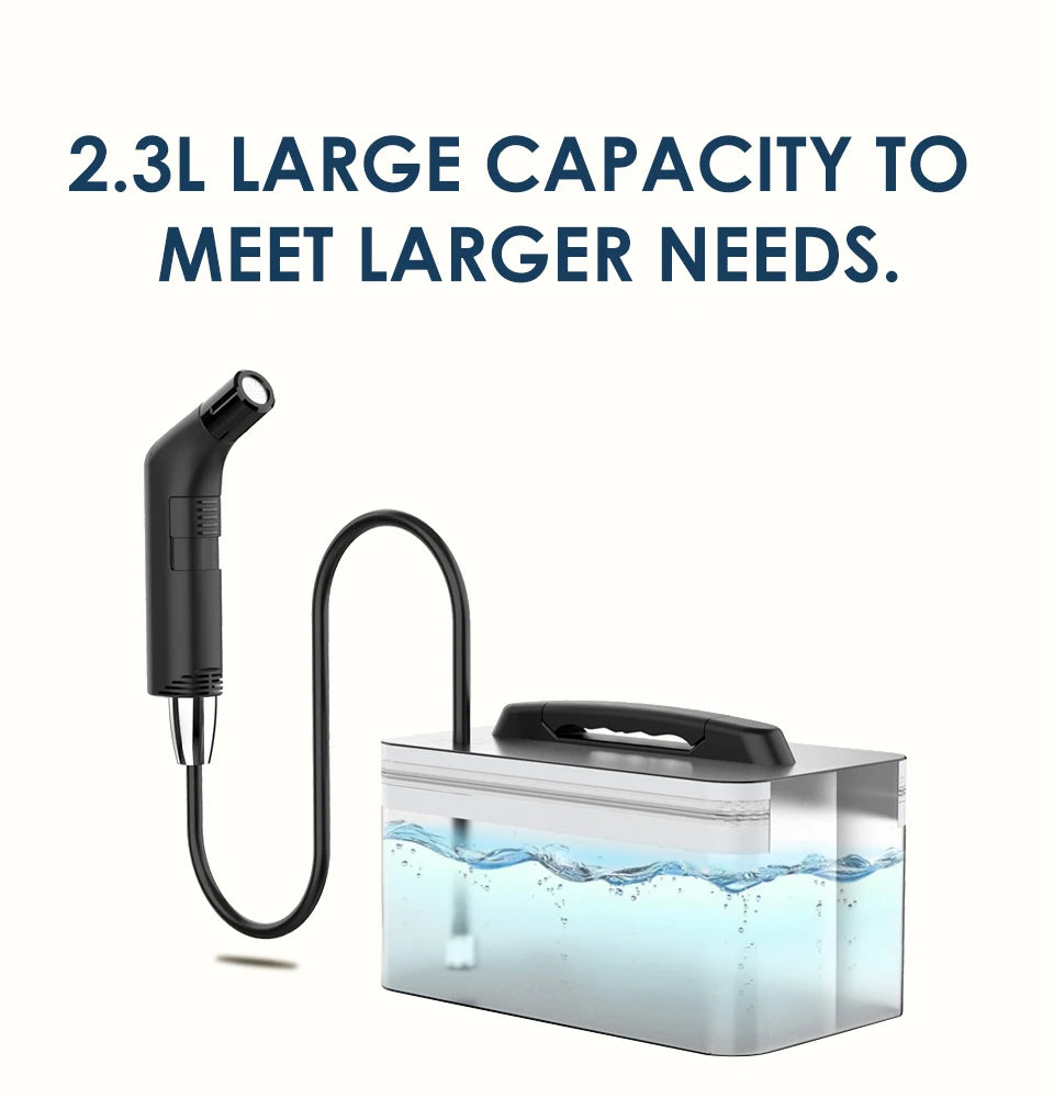 Wower Portable Electric Bidet: 2.3L Rechargeable Shattaf for Travel and Camping