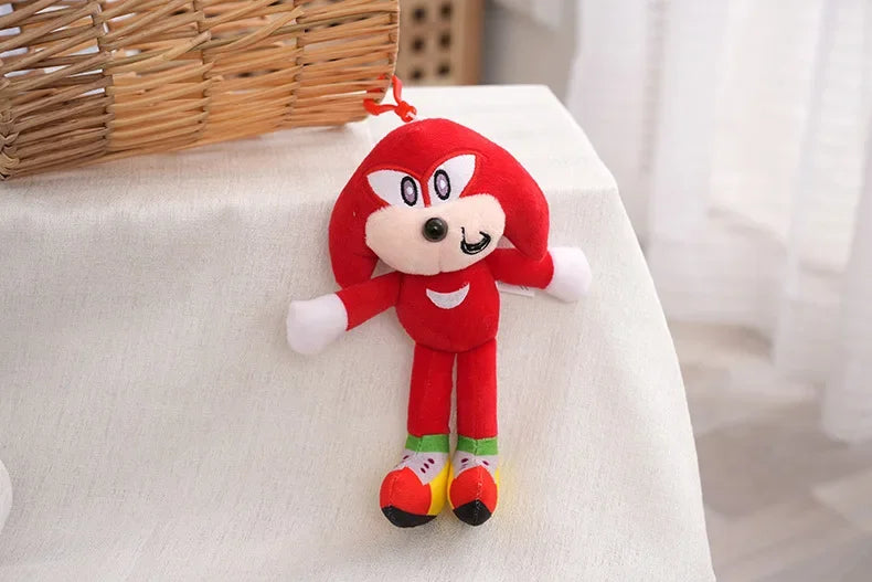30cm Sonic Plush Toy – Cartoon Hedgehog Amy Rose, Knuckles, and Tails Soft Stuffed Dolls