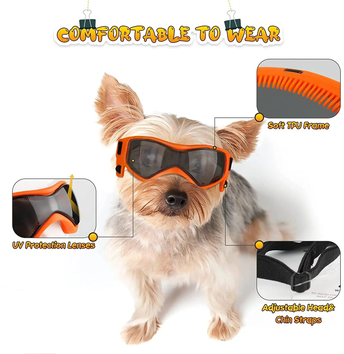 Pet UV Protection Sunglasses: Adjustable Goggles for Small and Medium Dogs and Cats