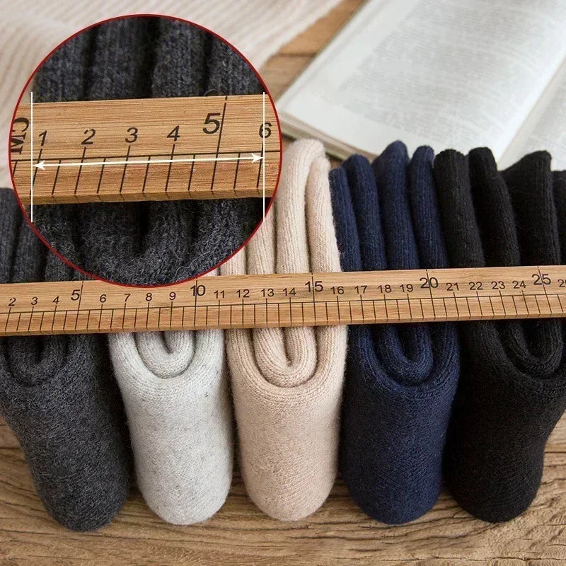 Unisex Wool Socks Thermal Cashmere - Fleece Terry Loop Socks