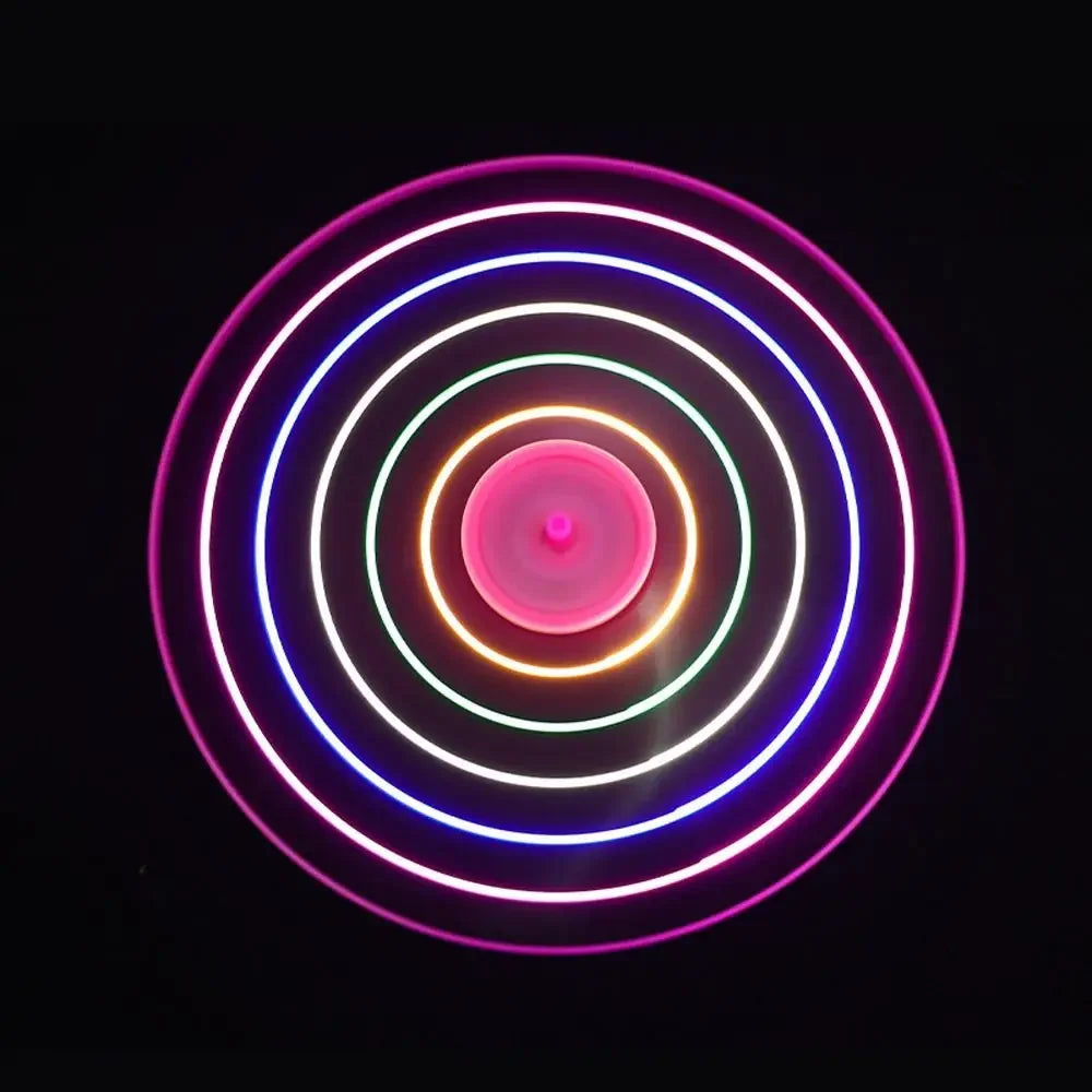 Kids Luminous Flying Disc Propeller Toys LED Lighting Pull String Flying UFO Toy Spinning Top Outdoor Game Sports Toy Gift