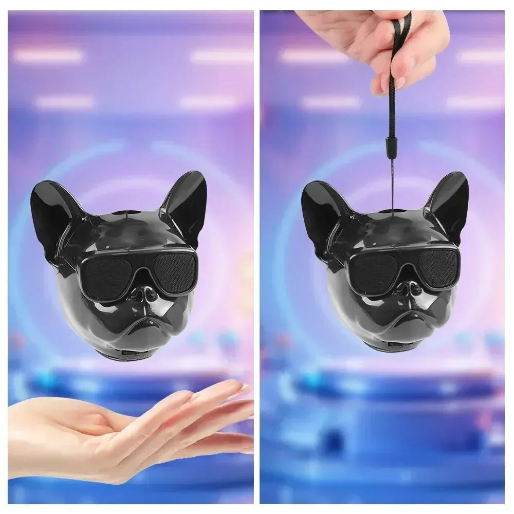 Creative French Bulldog Design Wireless Bluetooth Speaker for Enhanced Bass Sound