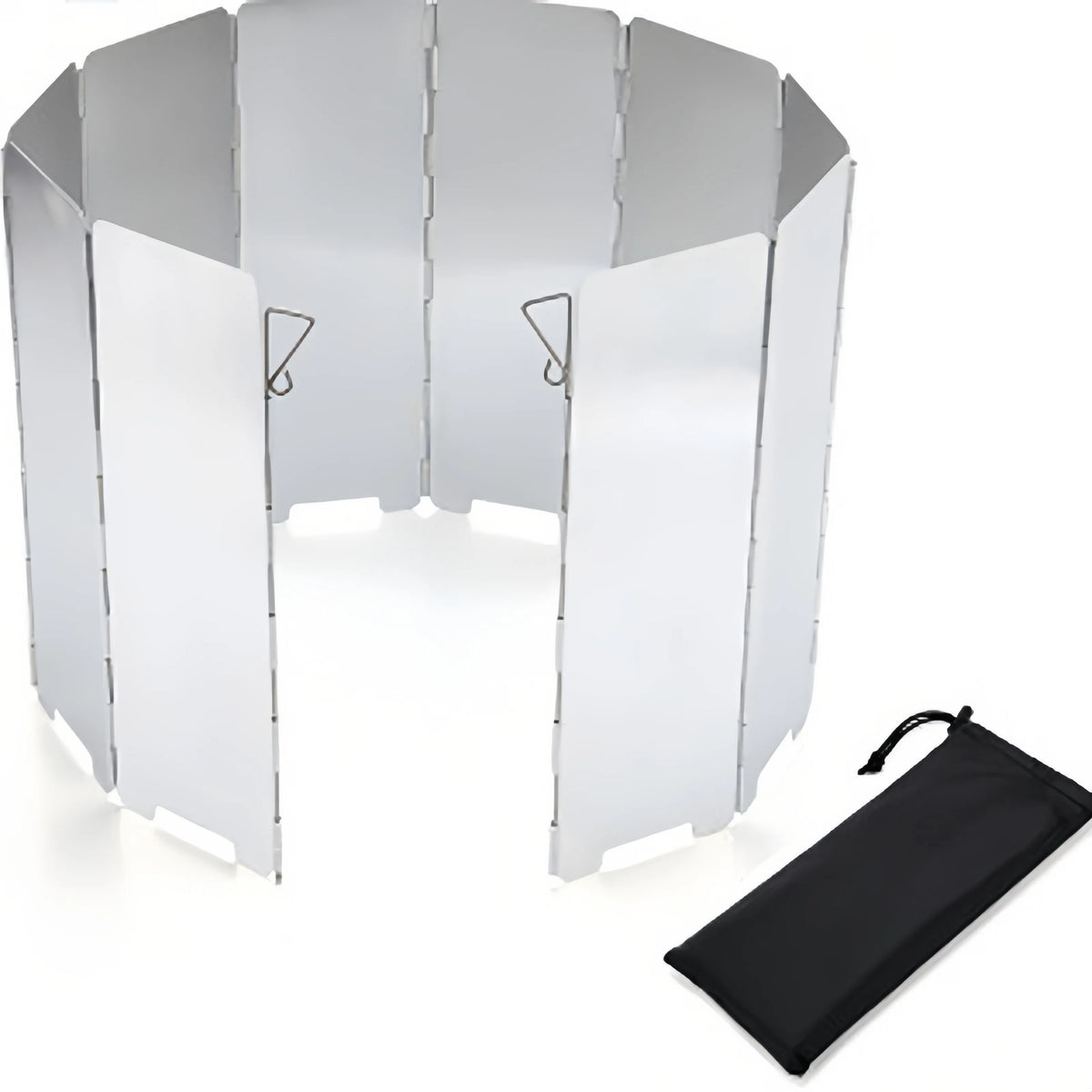 Windproof Gas Stove Shield – 8/9/10-Plate Aluminum Screen for Camping &amp; Cooking