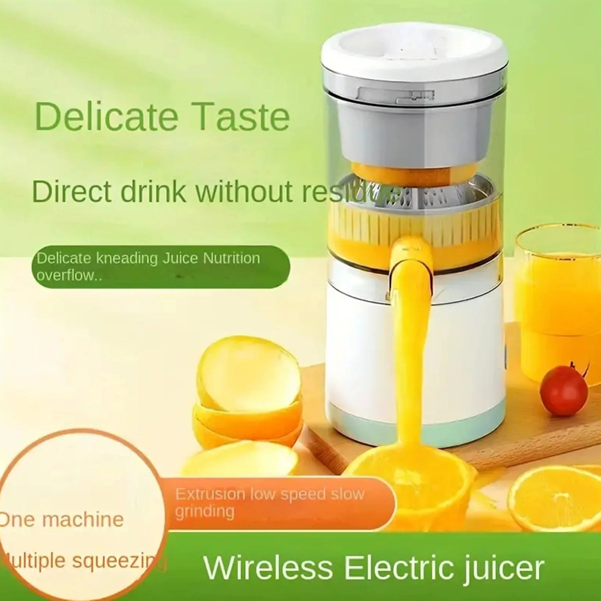 USB Rechargeable Citrus Juicer - Wireless &amp; Automatic