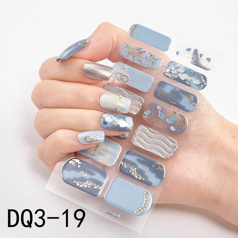 Patterned Nail Stickers - High-Quality Wholesale Nail Strips for Women