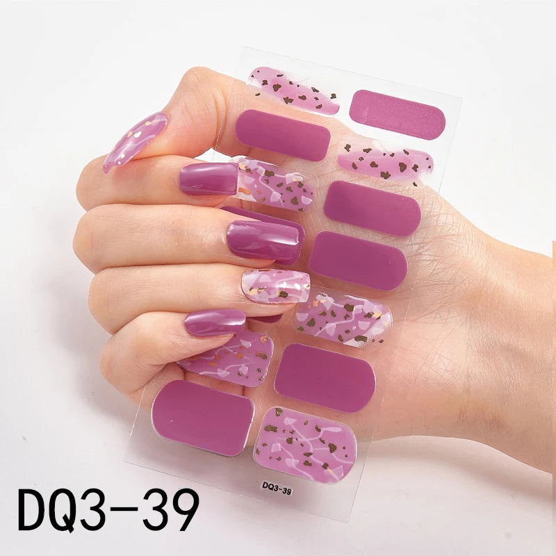 Patterned Nail Stickers - High-Quality Wholesale Nail Strips for Women