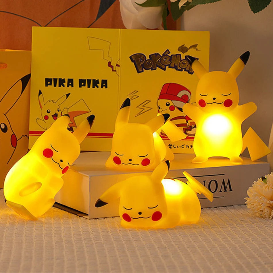 Pokemon Pikachu Night Light: Cute Glowing Bedside Lamp for Kids’ Gift