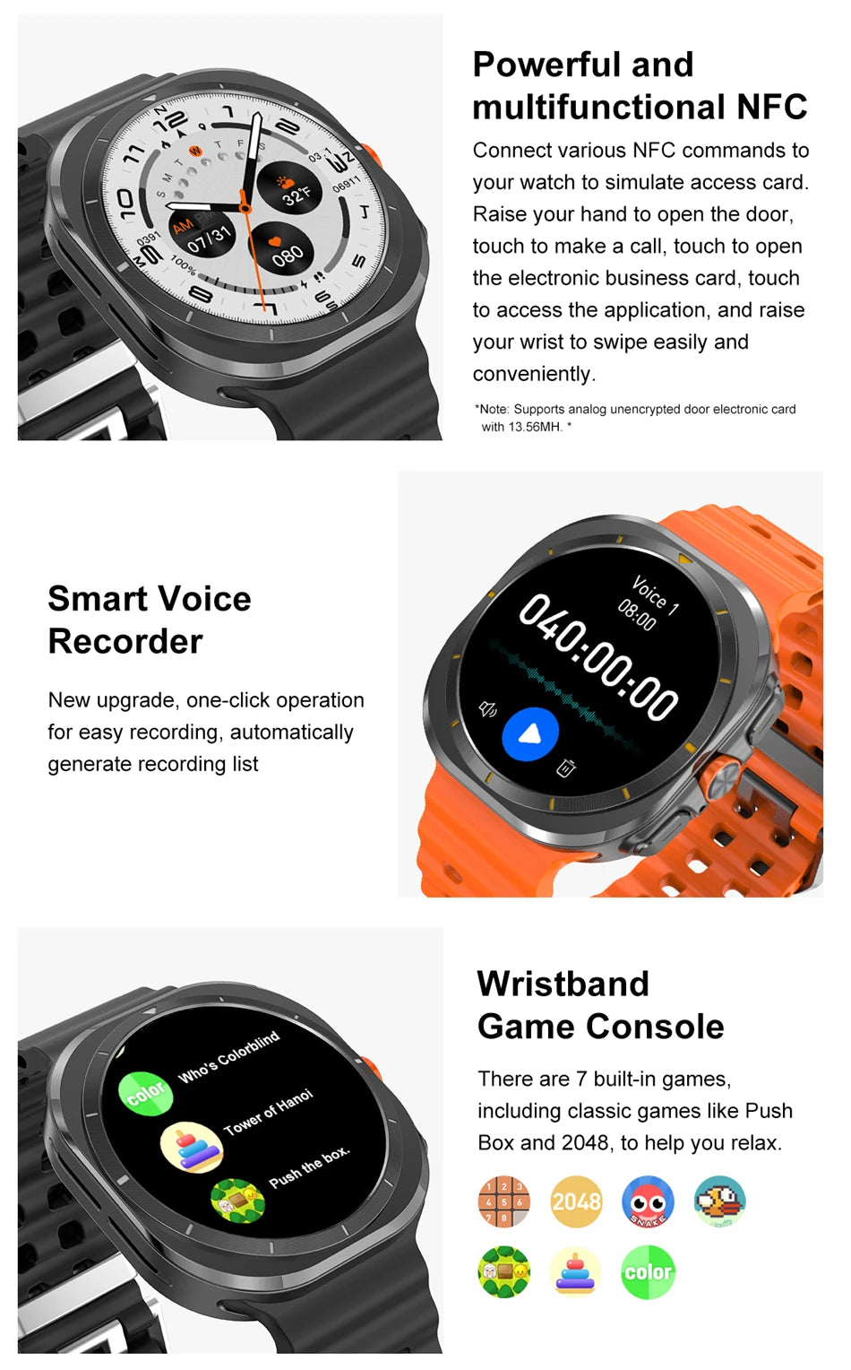 Smart Watch 7 Ultra - AMOLED Fitness & Health Tracker
