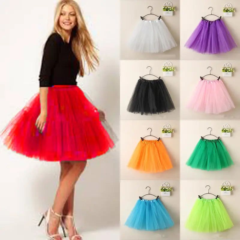 Women’s Summer Vintage Tulle Skirt: Fancy Ballet Dancewear for Parties and Costumes