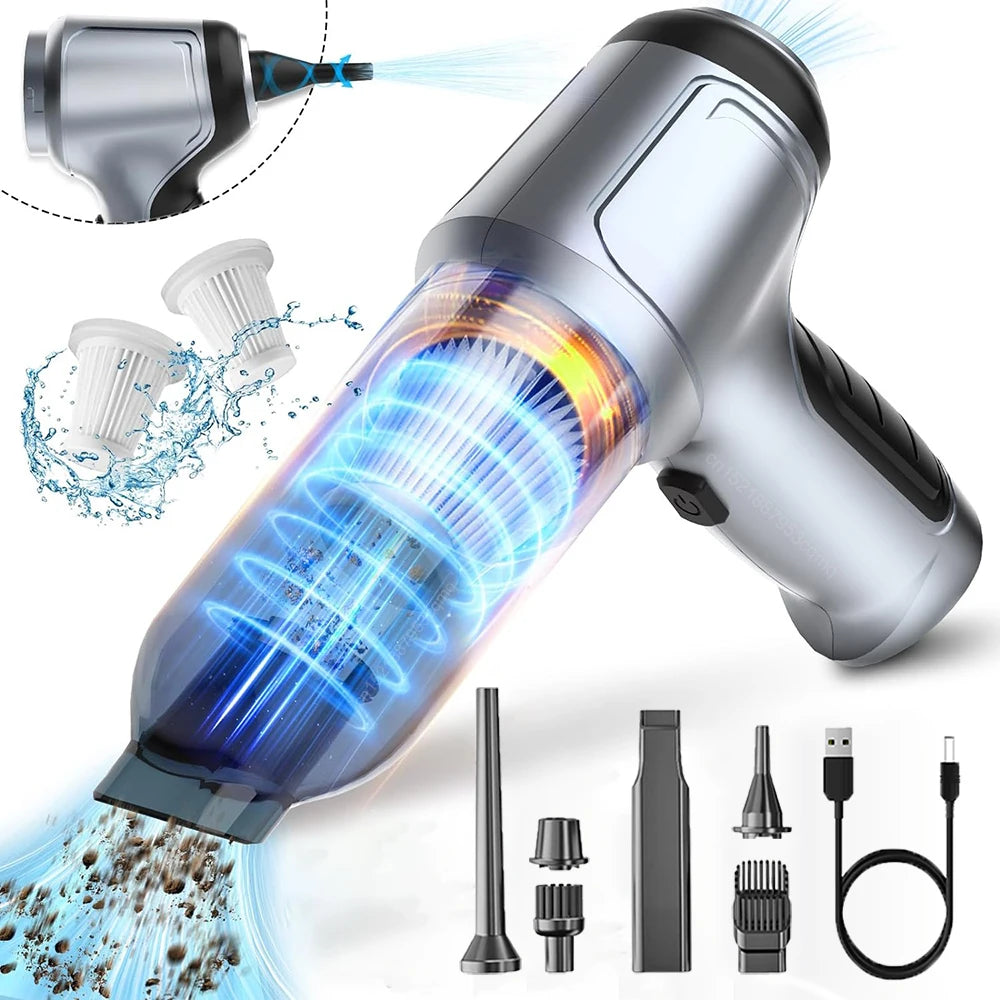 Wireless Car Vacuum Cleaner - 95000PA Strong Suction Handheld for Car &amp; Home