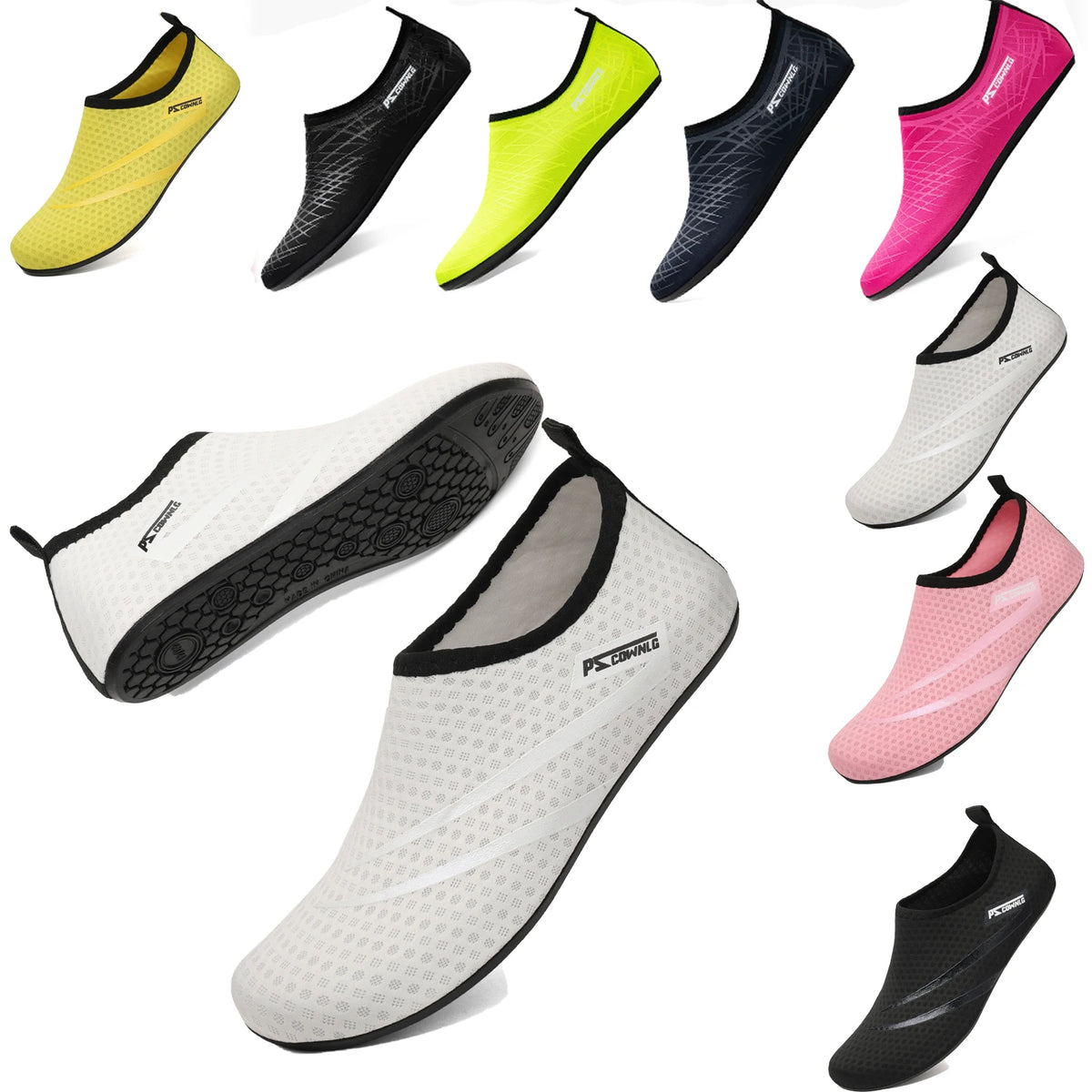 Unisex Non-Slip Aqua Shoes – Water-Resistant Beach &amp; Diving Socks for Men &amp; Women