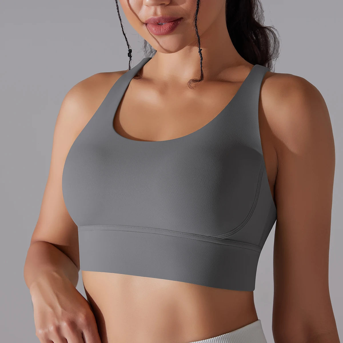 Women&#39;s Naked Feel Yoga Bra Tank: Fitness Camisole for Gym &amp; Workout