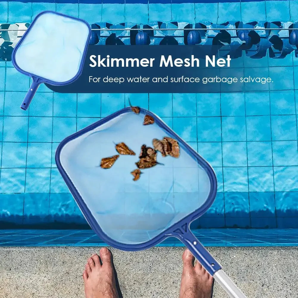 Leaf Skimmer Net: Swimming Pool Rake for Cleaning Leaves and Rubbish – SPA and Pond Accessories