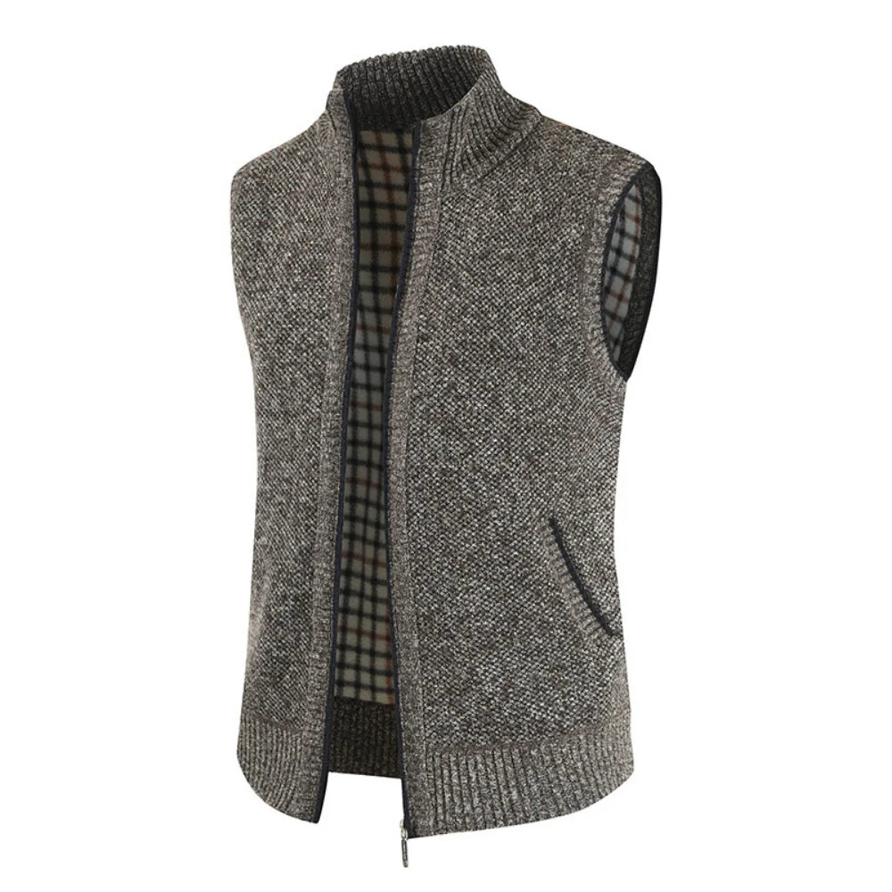 KB New Autumn and Winter Men&#39;s Coat Fashion Warm Outer Wear Vest Hot Vest Casual Sleeveless Jacket