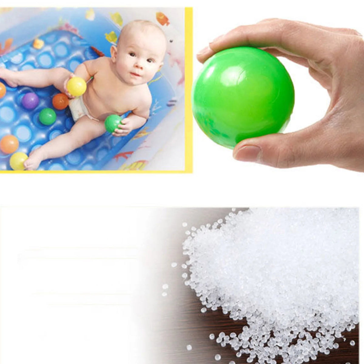 50/100PCS Colorful Soft Ocean Balls: Eco-Friendly Stress Relief Toy for Kids&#39; Outdoor Fun