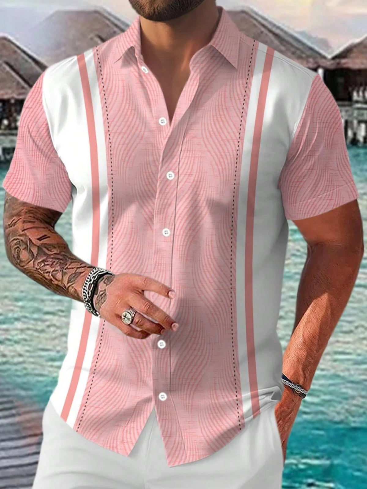 Men's Breathable 3D Print T-Shirt, Lightweight Short Sleeve Summer Tee, Casual Fashion Streetwear