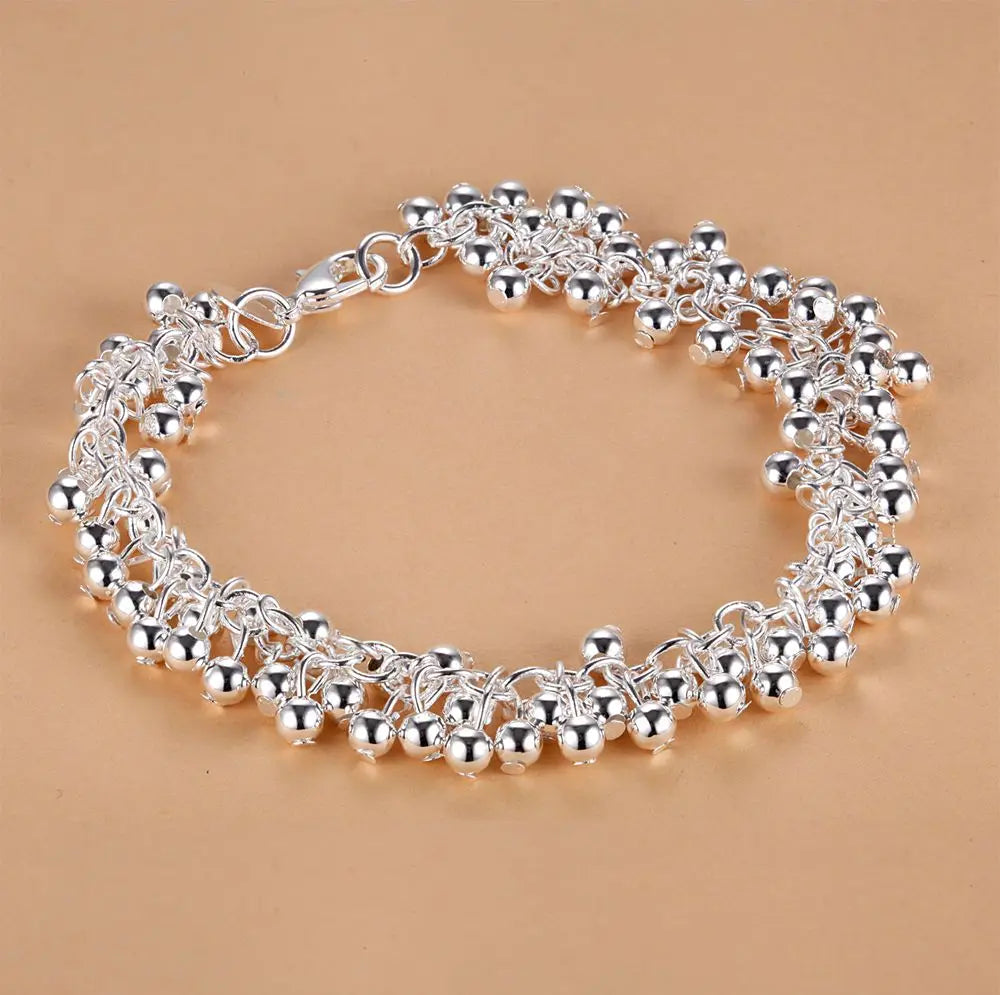925 Sterling Silver Heart Bracelet for Women and Men, High-Quality Romance Chain Fashion Jewelry for Engagement, Party and Wedding Gift
