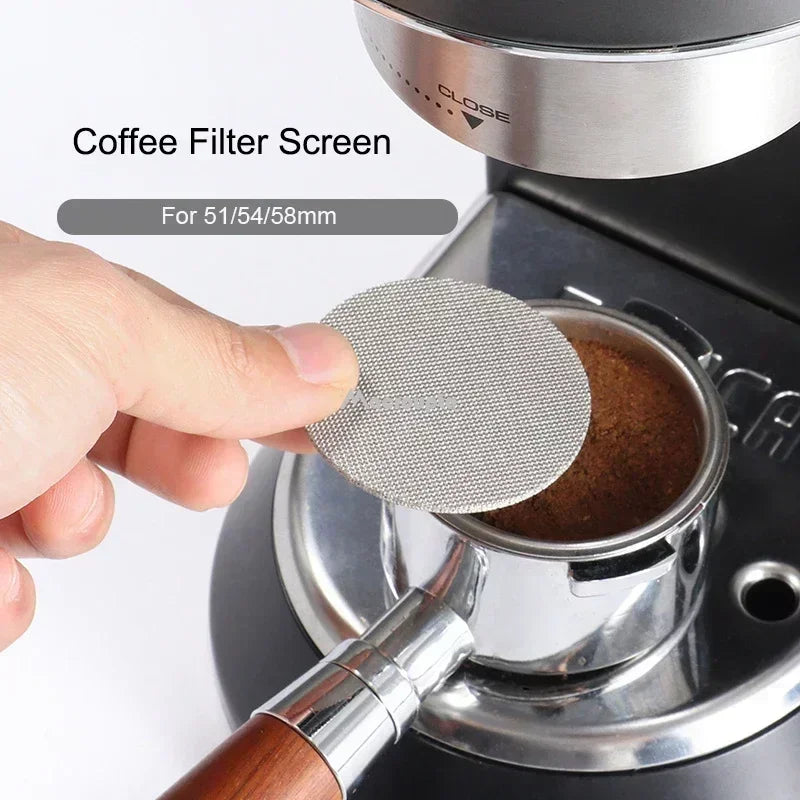 Reusable Coffee Filter Screen: Heat Resistant Mesh for 51/53/58mm Portafilters